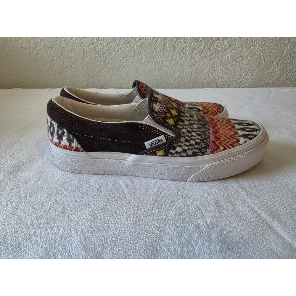 Vans x Pendelton Classic Slip on Tribal Shoes Womens 7 Mens 5.5 Discontinued '15